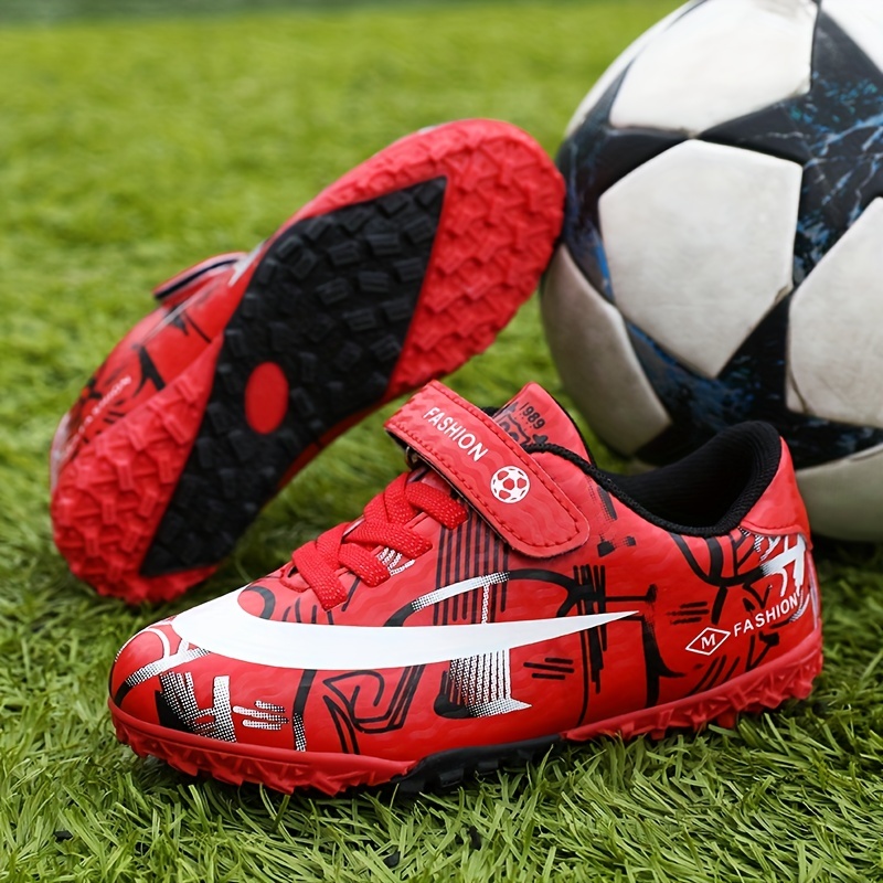 Boys High Top Tf Soccer Cleats Profession Lightweight Non Slip Sneakers