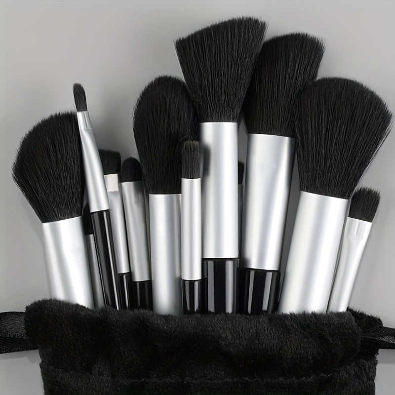 Conjunto Brochas Maquillaje Suaves Esponjosas Profesionales - Temu