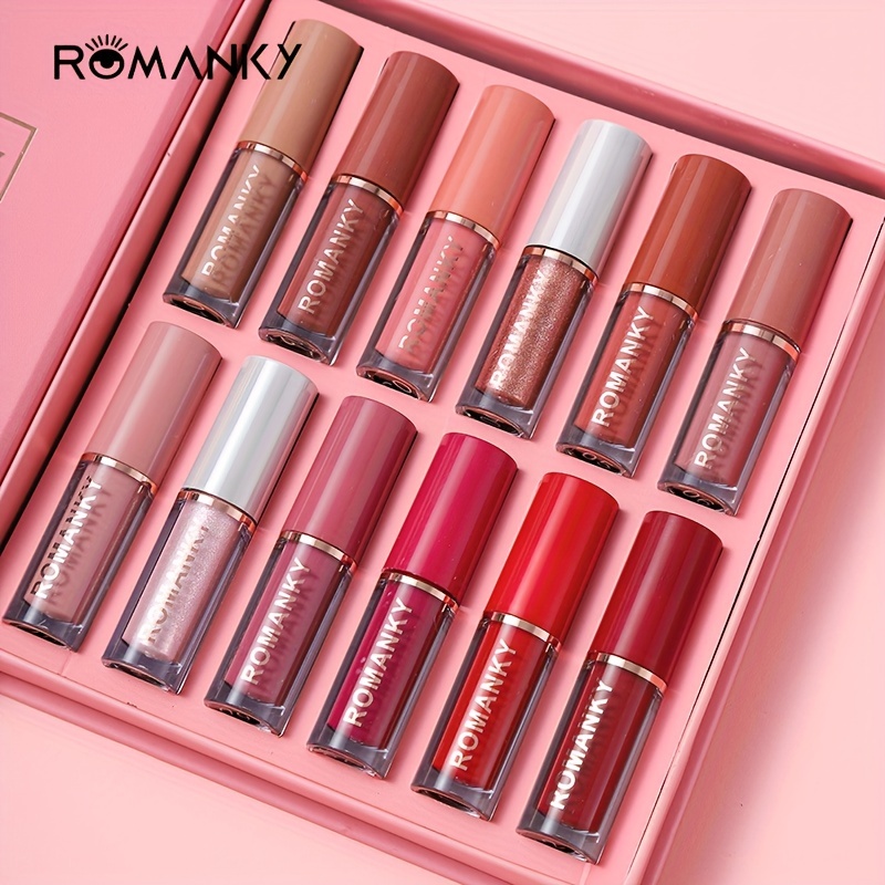 8 Color Pvc Lip Gloss Set Box Soft Velvet Matte Fine Glitter Lip Glaze  Smudge Proof Long Lasting Cosmetics For Girls And Women Valentines Day  Gifts - Beauty & Health - Temu