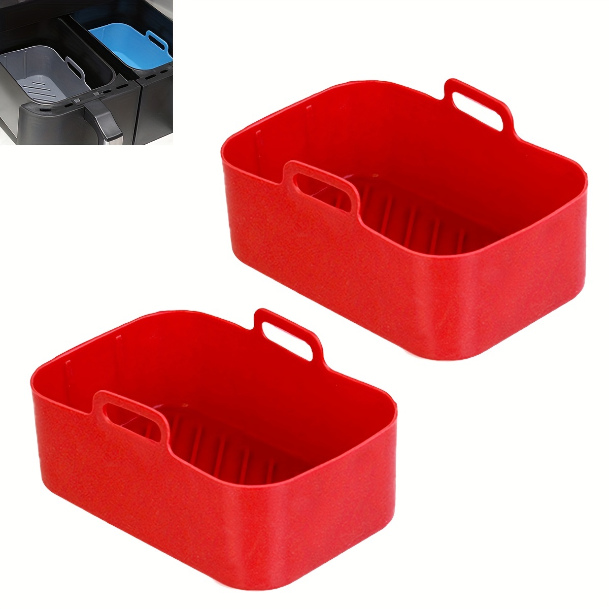 Rectangle Silicone Pot For Ninja Air Fryer Replacement Liners