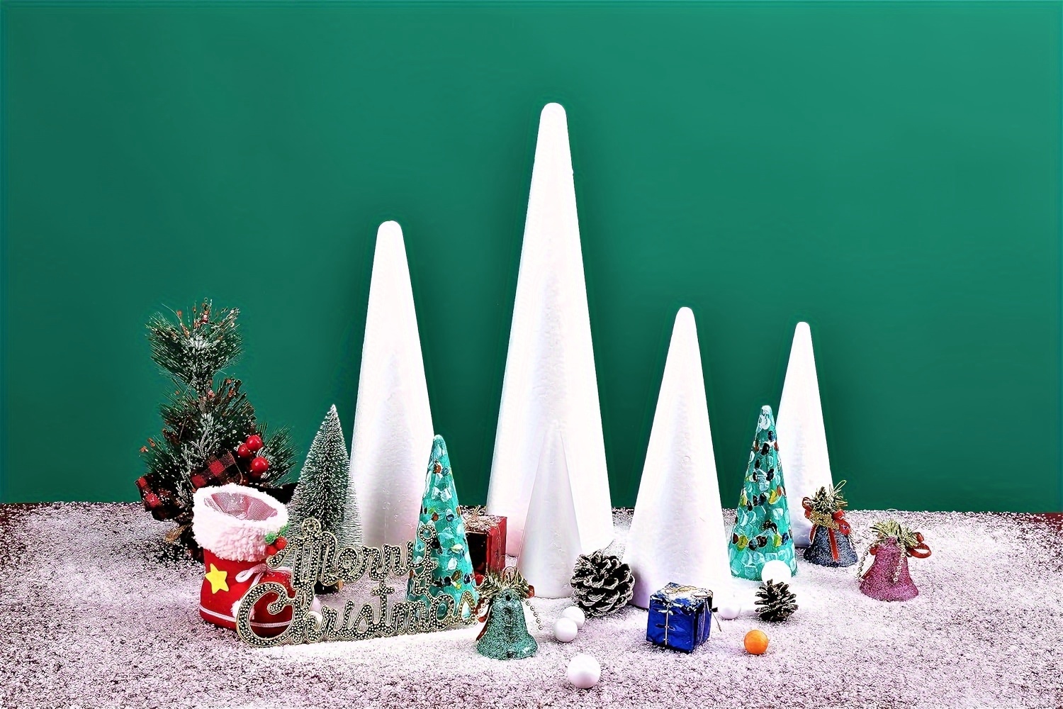 White Solid Foam Cone Suitable For School Diy Craft Projects - Temu