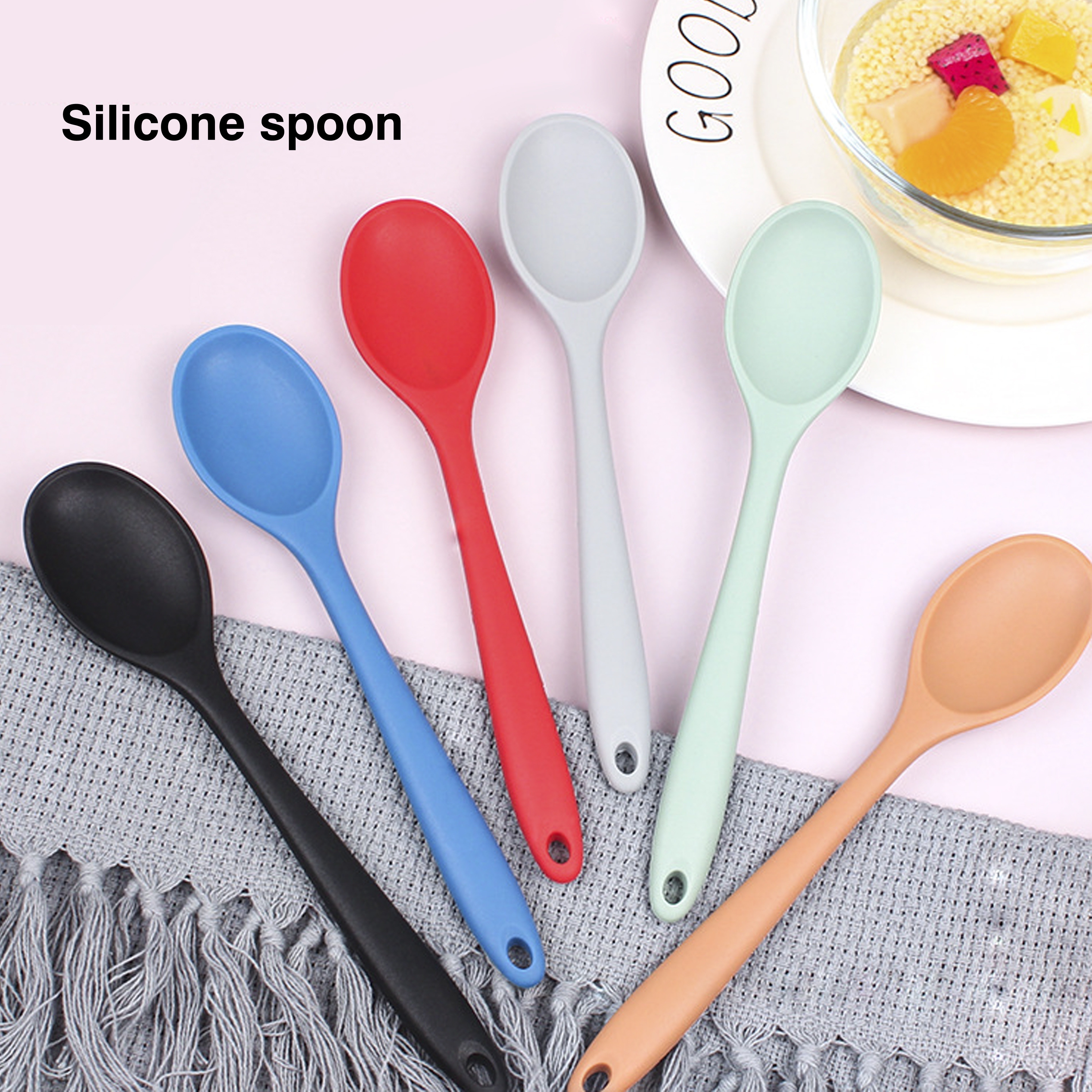 Rincones con Amor - El match perfecto 🤜💯🤛 Apoya cucharas + utensilios de  silicona en los colores que A M A M O S ❤🌈 ⠀ #COCINA #bazar #pastellover # apoyacucharas #silicona #aqua #