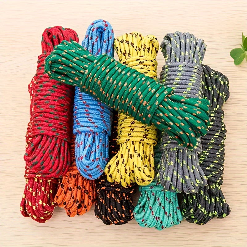 30M Twisted Nylon Rope 3mm Cord String for Garden, Garage, Washing Line,  Camping