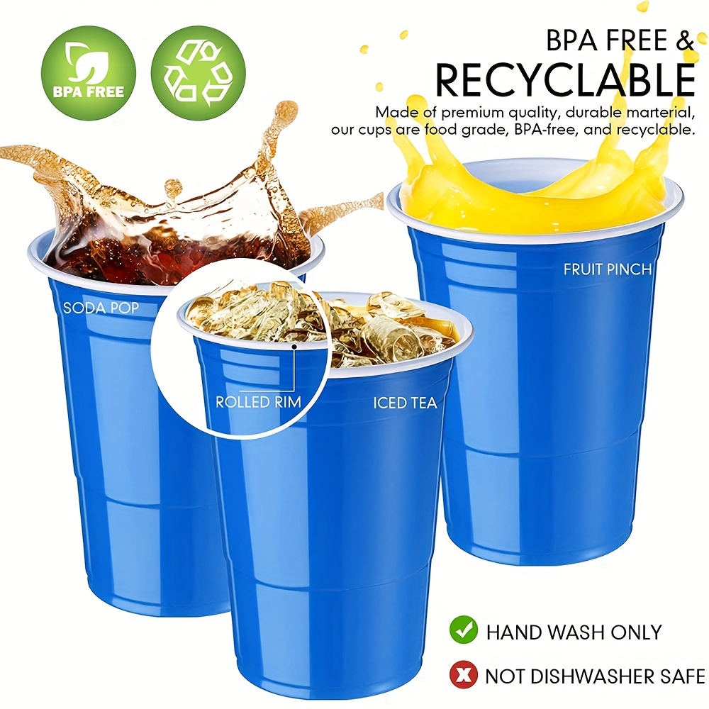 Exquisite Yellow Heavy Duty Disposable Plastic Cups, Bulk Party