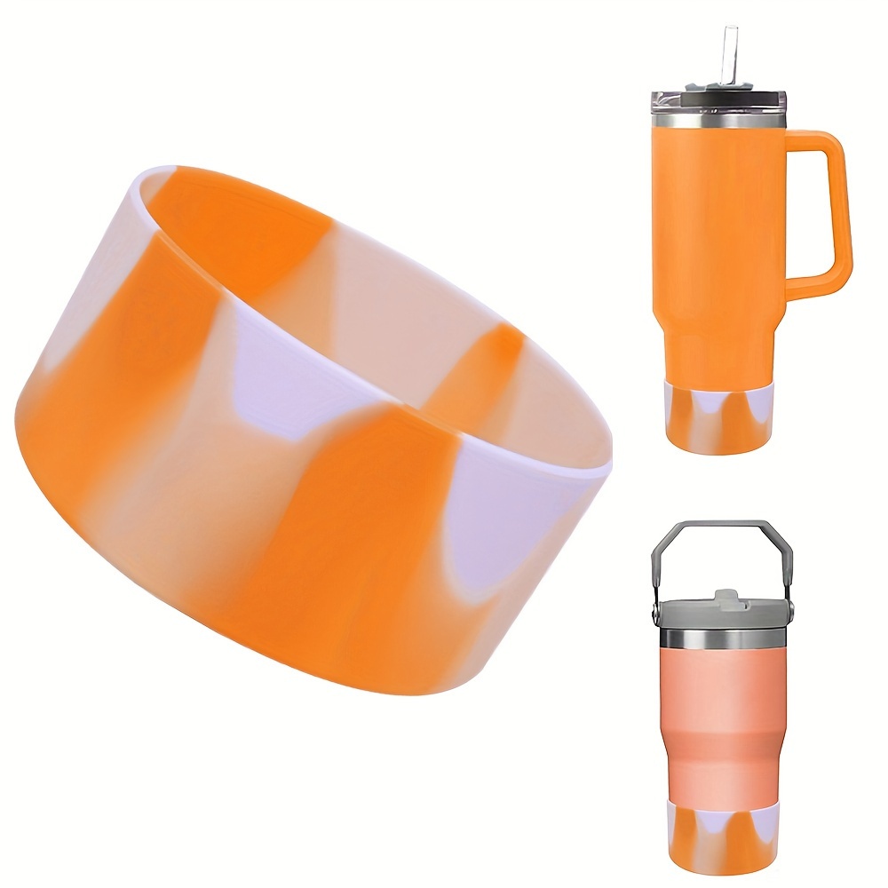 Silicone Cup Boot For 20oz/30oz/40oz Tumbler/Stanley Tumblers-Orange W
