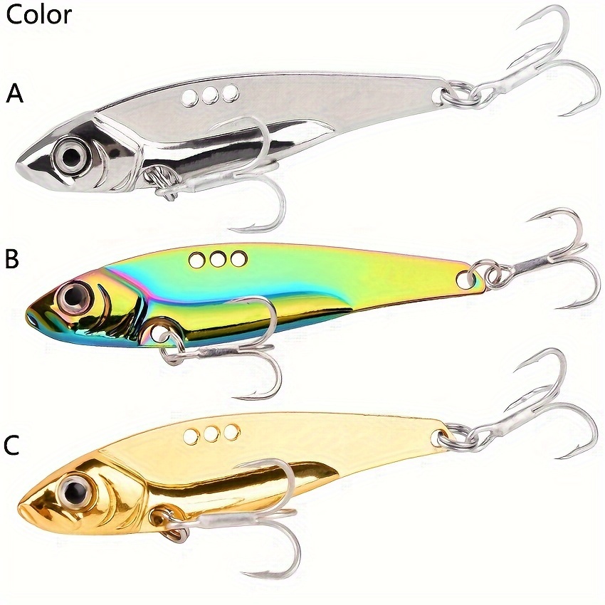 VI Bwith Spoon Fishing Lure,Metal Mini VIB with Sinking Lures
