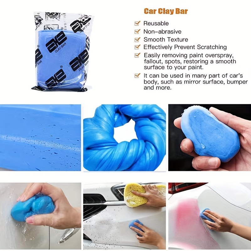 Clay Bar Car Detailing Clay Auto Blue Detailing Magic Clay - Temu