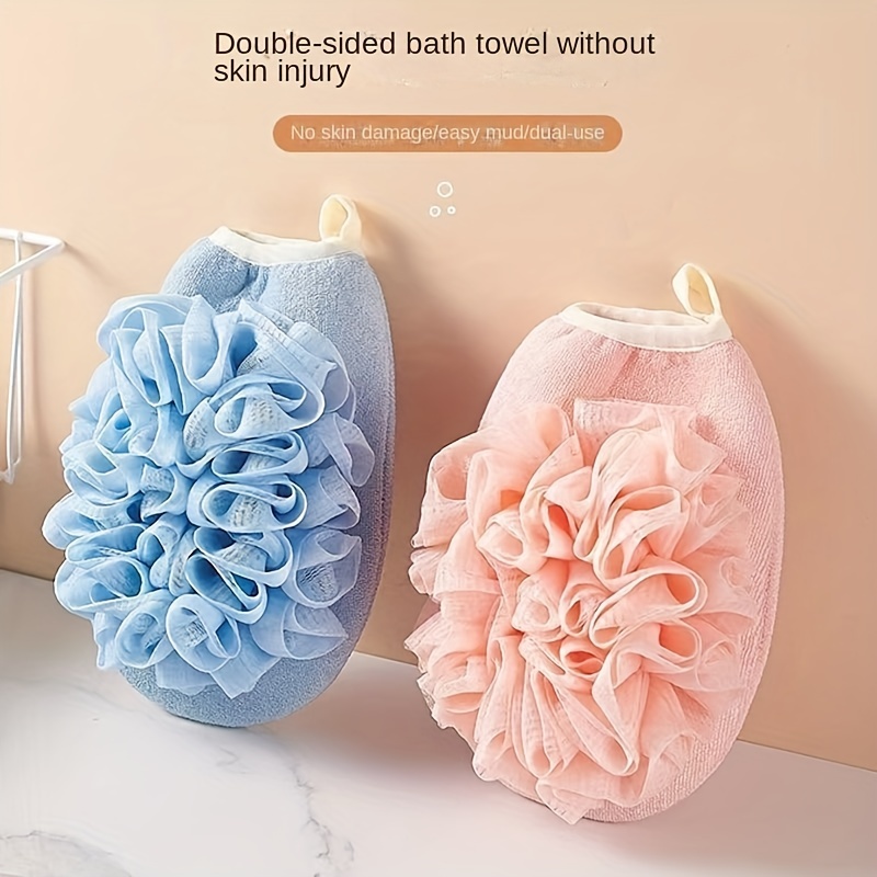 Paquete de 3 bolas de ducha de malla de esponja, esponjas de lavado  corporal, esponja de ducha para exfoliación de ducha, esponja de baño para  mujeres
