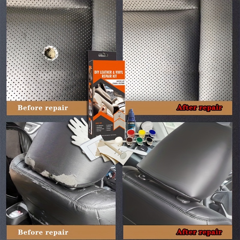 Worn looking car leather seat  Vinyl repair, Leather repair, Leather