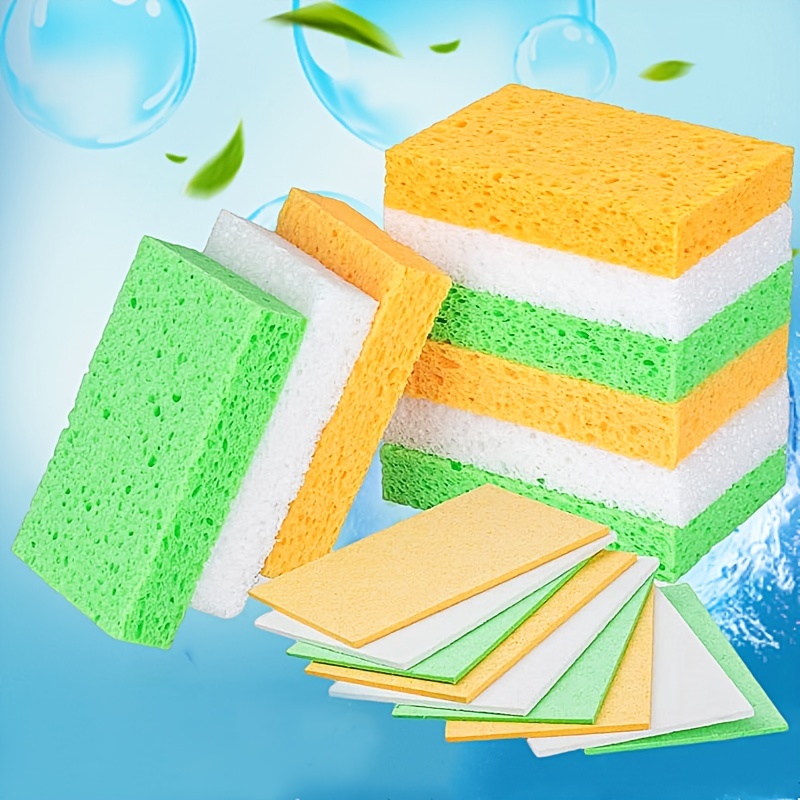 Cellulose sponge cleaning wipes for kitchen cleaning