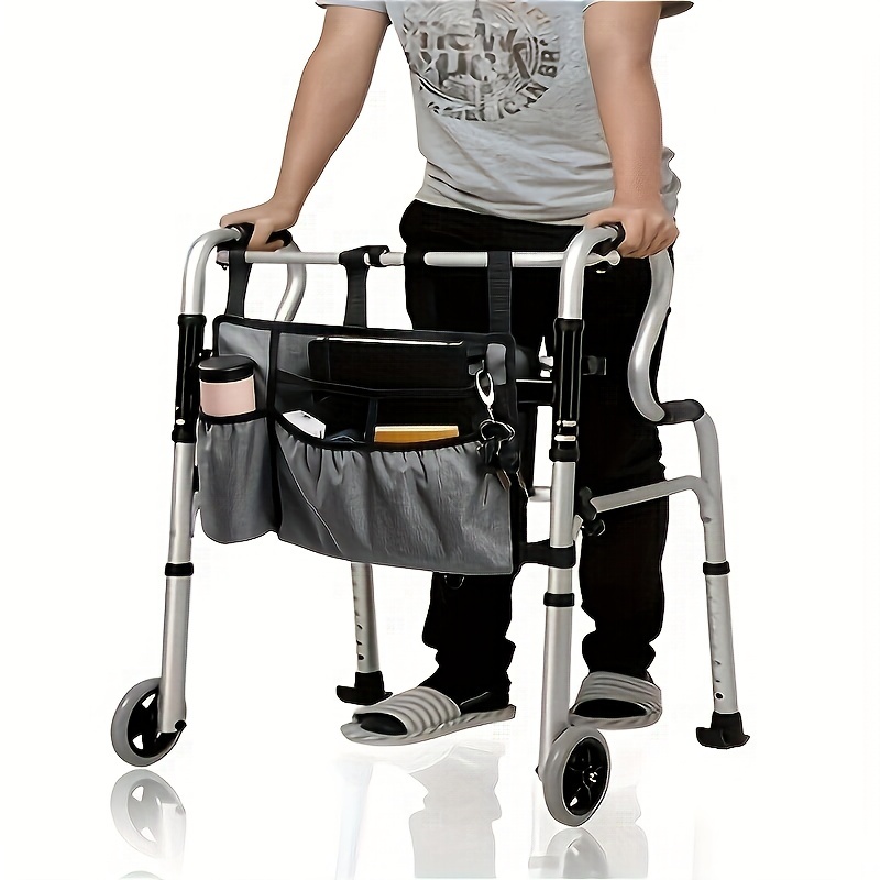 Andador sin ruedas, Caminante plegable de ajuste de altura para ancianos,  ayuda de movilidad de recuperación de asistencia de soporte, material de