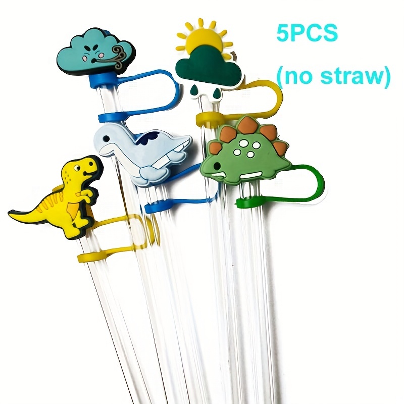 Christmas Series Cute Straw Cover, Reusable Dustproof Silicone Straw  Stoppers For Straw, Cups Accessories - Temu Australia