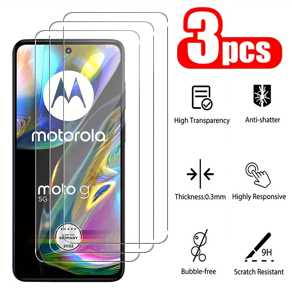 

3pcs Tempered Glass Screen Protector For Moto G Fast/g31/g41/g42/g62/g71 5g/g71s/g72/g73/g73 5g/g8/g82/g82 5g