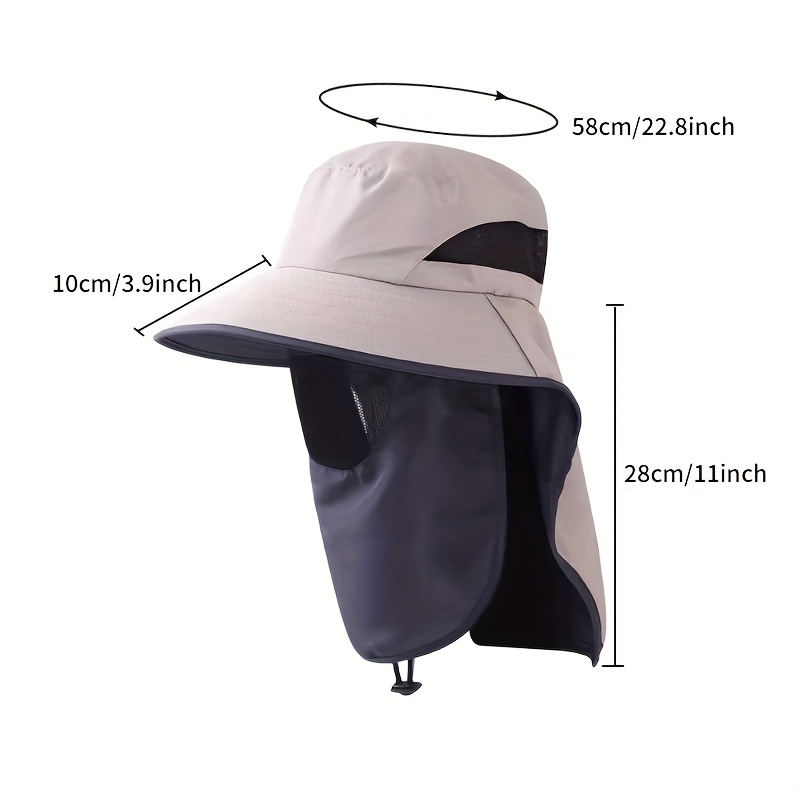 UPF 50+UV Protection Sun Hat Anti-UV Sun Hats with Neck Flap for