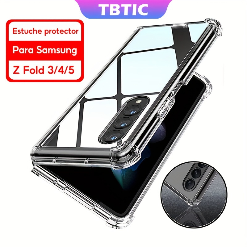 Armor - Funda transparente diseñada para Samsung Galaxy A34 5G, con  protector de pantalla de vidrio templado, 4 bolsas de aire incorporadas, 10
