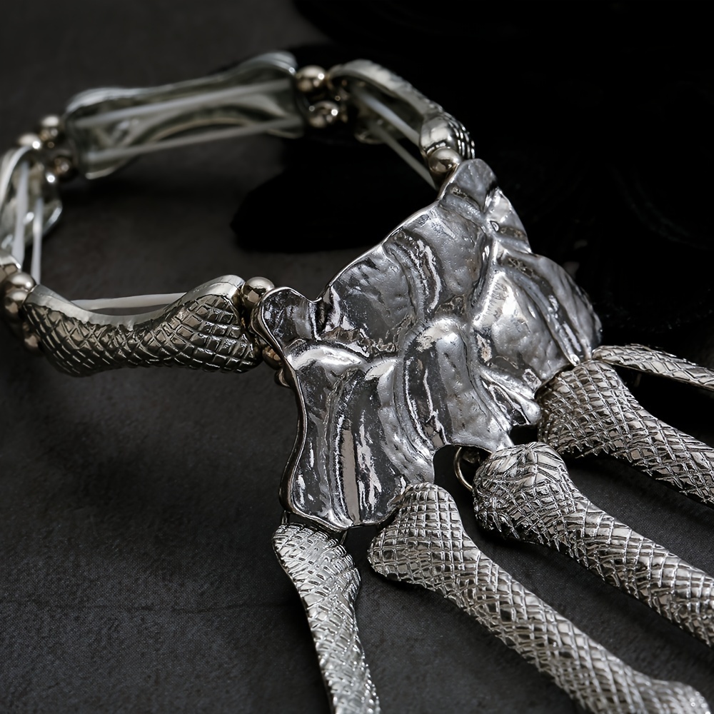 Punk Skull Hand Bone Bangle Bracelet