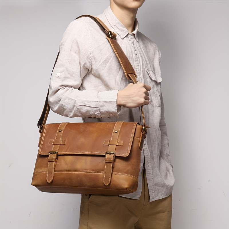 New Men's Handbag Male Bag Men Shoulder Messenger Bag Large