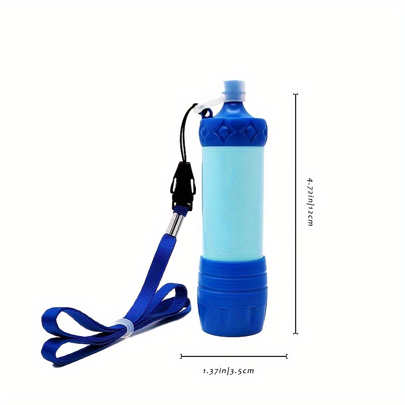 2PCS Camping Mini Survival Water Filter Straw Portable Osmose