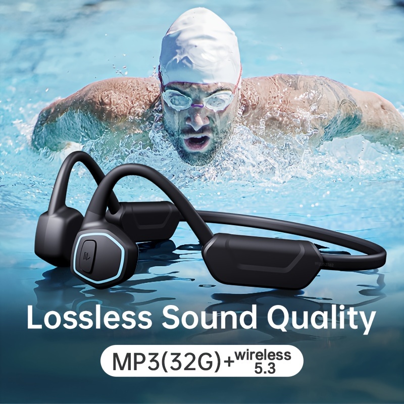 Écouteurs de l'équipement de natation à conduction osseuse