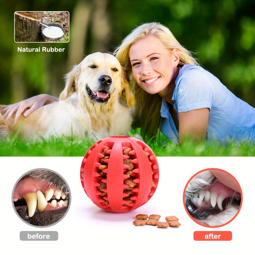 Tennis Tumble Dog Toy Bite-resistant Dog Puzzle Toys Natural Rubber Dog  Chew Ball For Dog