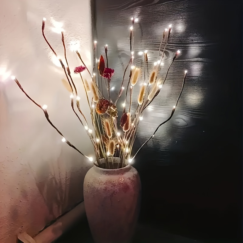 20 Lumières De Branche Led: Ajoutez Une Lueur Magique À Votre Décoration  Intérieure Pour Les Mariages, Les Anniversaires Et Noël!, Économisez Plus  Avec Les Offres De Liquidation