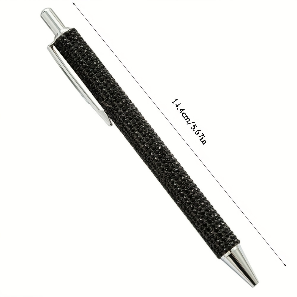 Ballpoint Pen Set Metal Artificial Diamondoid Pen Fancy - Temu