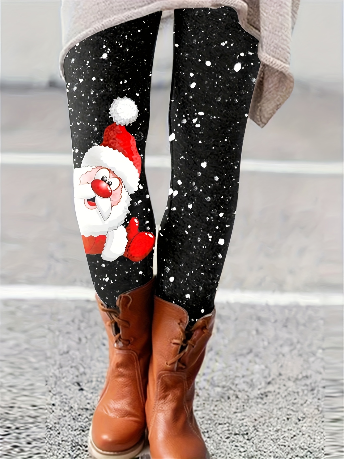 Womens Christmas Leggings - Temu