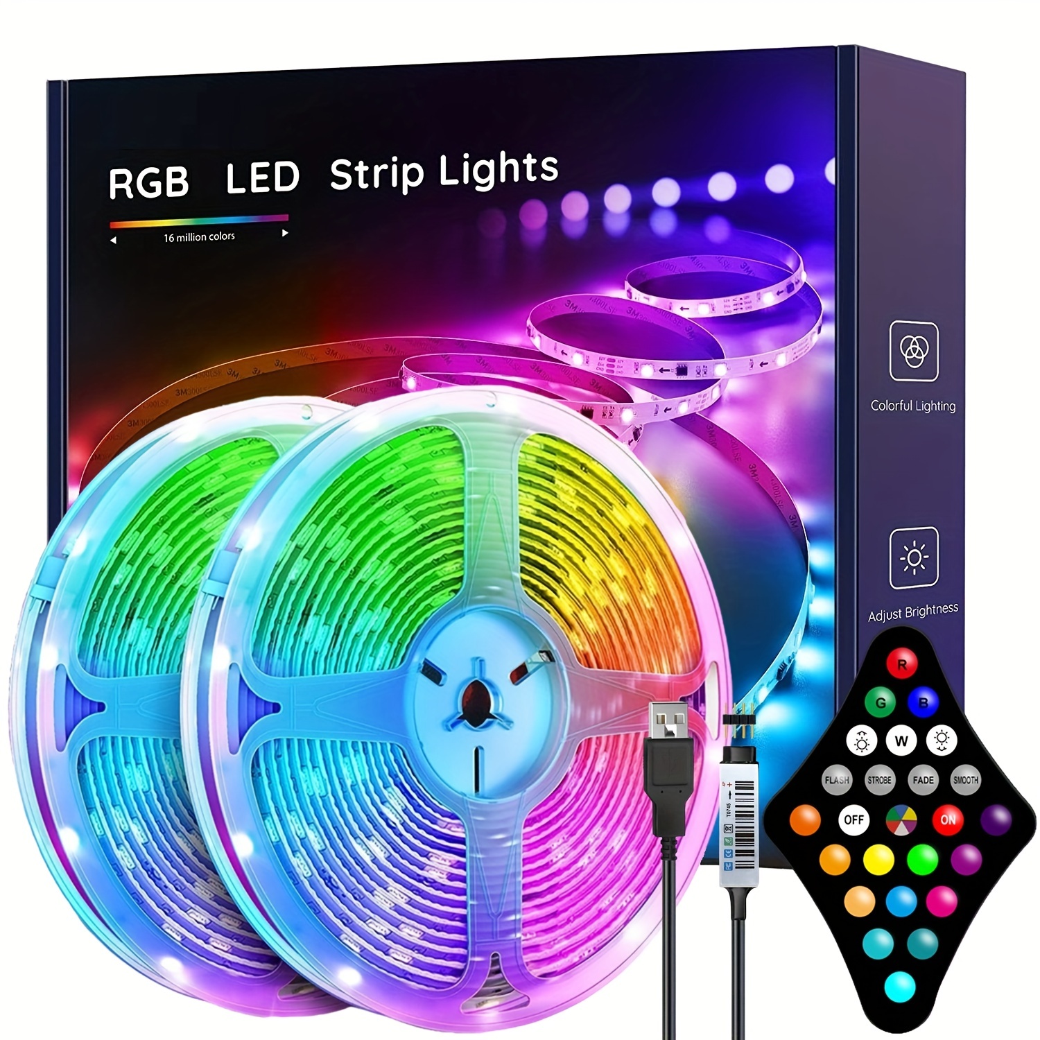 Fancy LED Strip Lights 3535 Bluetooth 5V RGB LED Lamp Lights For