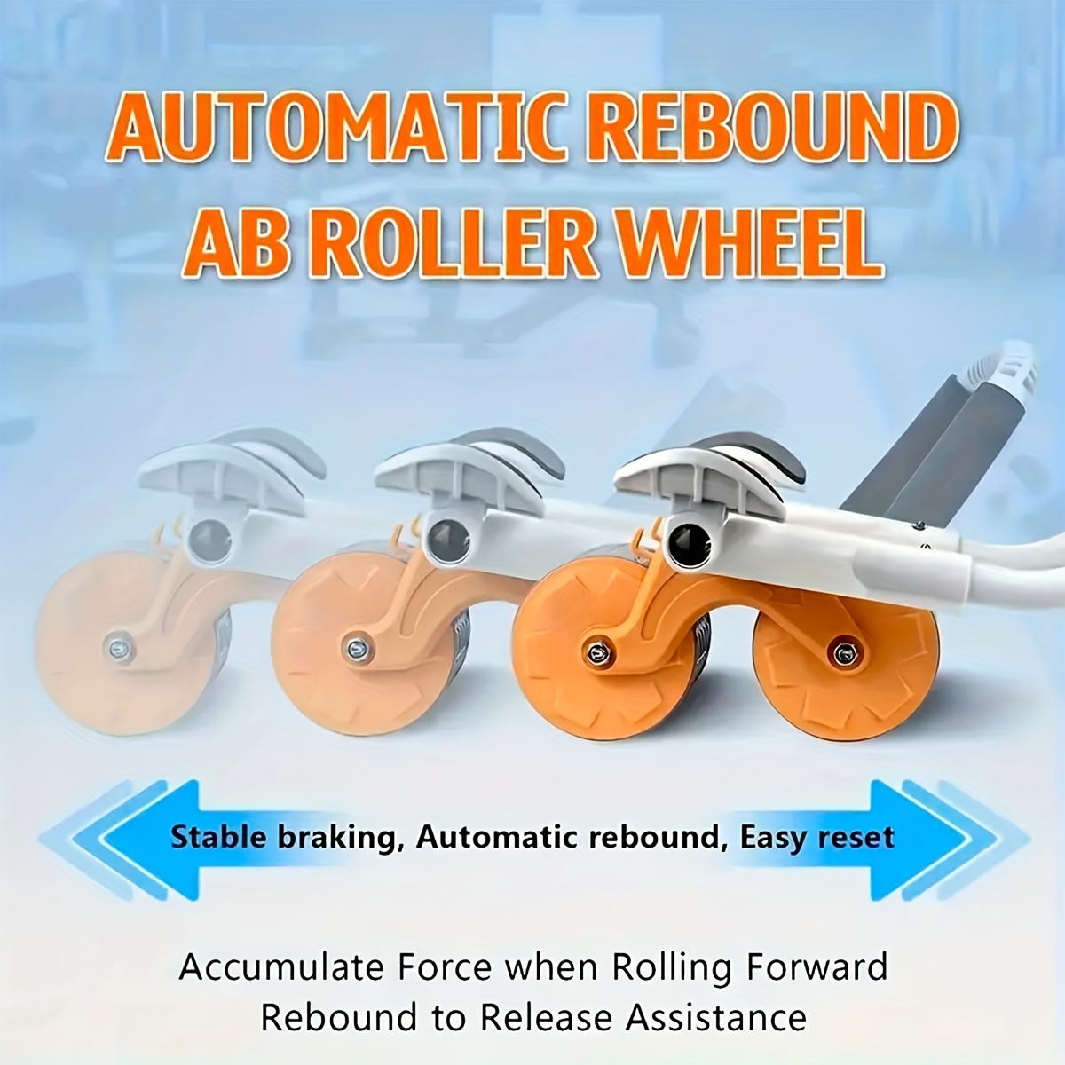 GetUSCart- Tofern Ab Roller Wheel with Knee Mat Automatic Rebound