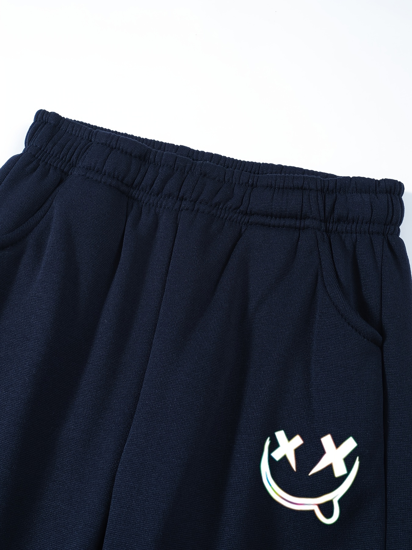 Black Boys & Teens Boy Printed Thick Sweatpants 3040901