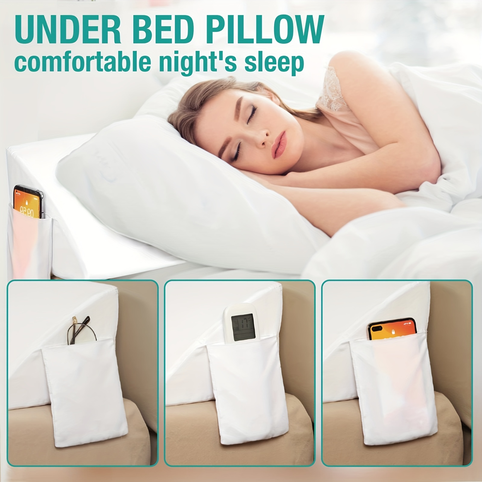 Bed Wedge Pillow Memory Foam Wedge Pillow For - Temu