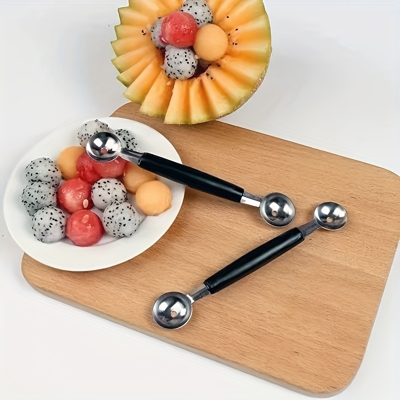 1pc Black Melon Scoop, Simple Stainless Steel Melon Baller For Fruit &  Vegetable