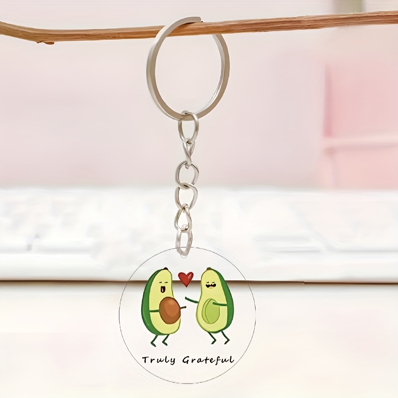 Fruit Pun Acrylic Keychains Thank You Gifts Employee - Temu