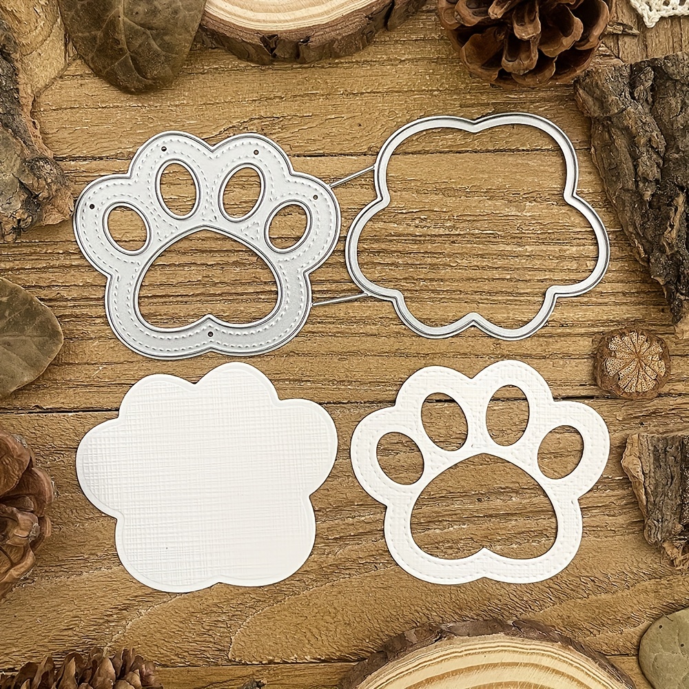 

Lovely Cat Paw Metal Cutting Dies Diy Scrapbooking Album Greeting Cards Home Decoration Holiday Blessing Handle Hand Made Eid Al-adha Mubarak