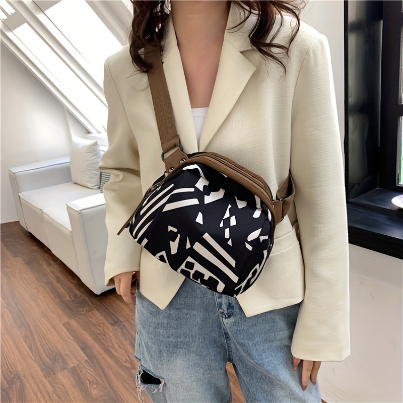 1pc Mini Pu Geometric Pattern Flap Magnet Top Handle Shoulder Bag,  Adjustable Shoulder Strap, Portable Fashionable & Versatile Handbag For  Women Daily Use