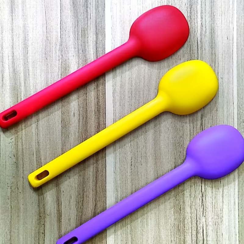 Silicone Spoon Colorful Small Spoon Soup Spoon Kitchen - Temu