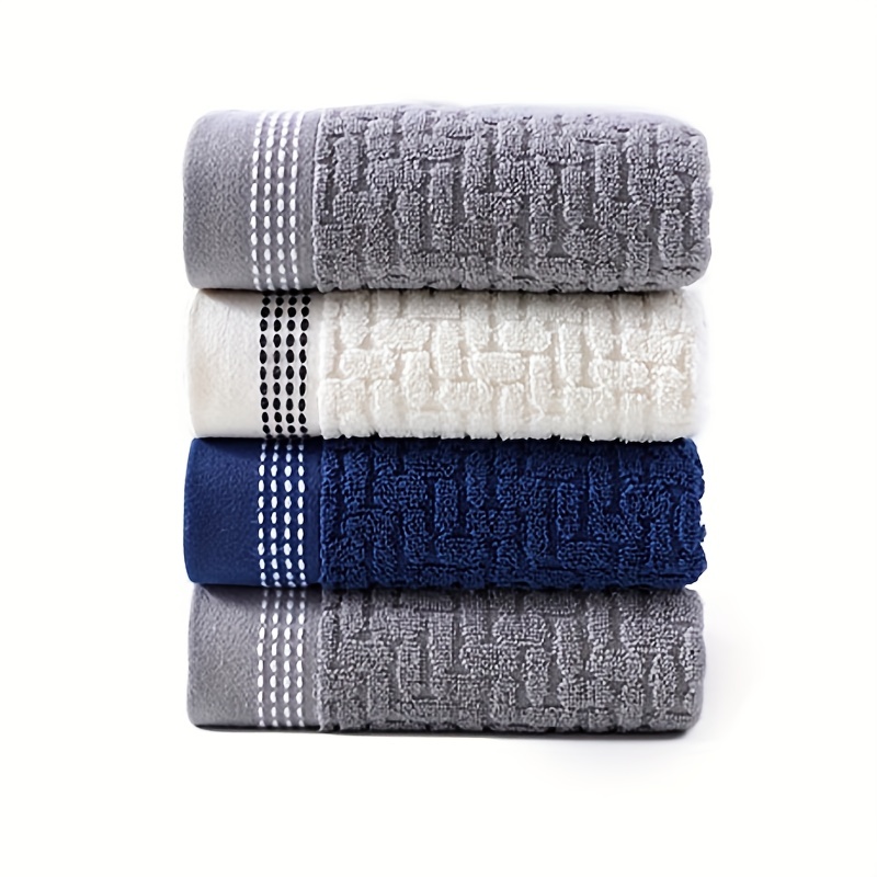 Ring Spun Cotton Premium Large Bathroom Square Towels Ultra - Temu