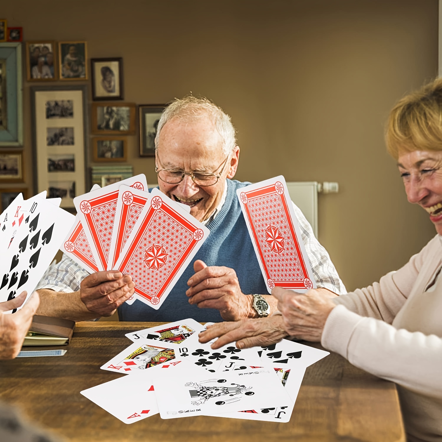 Goods & Gadgets Jumbo Poker Cards in XXL - Cartes à Jouer au Poker