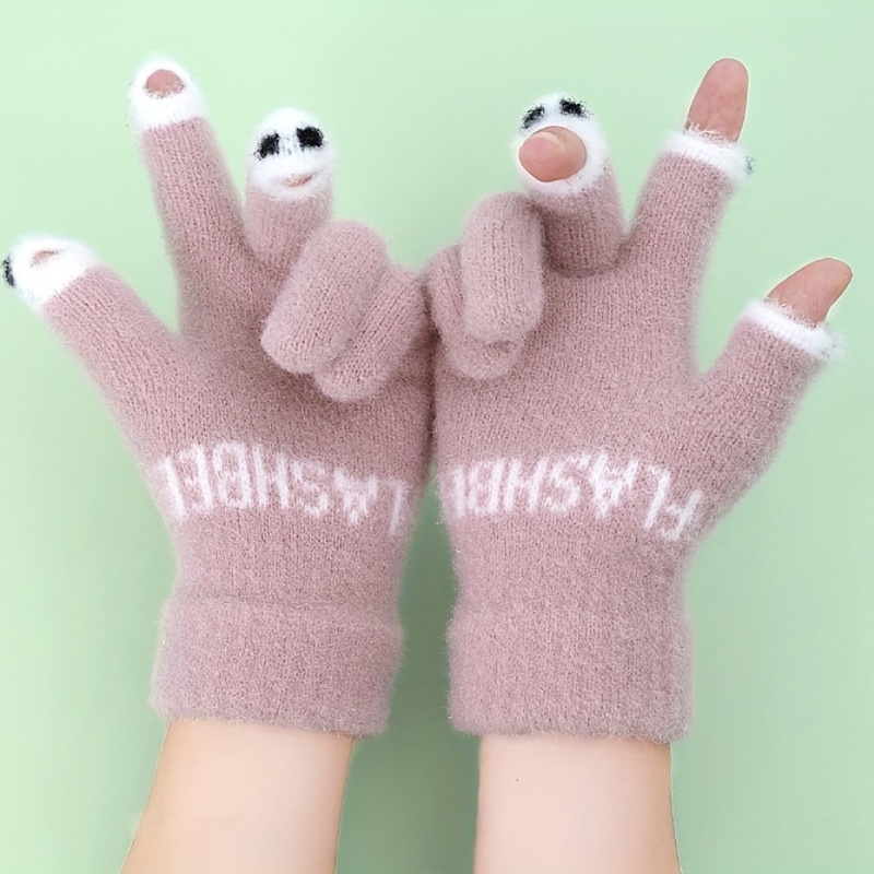 Hiver chaud écran tactile gants femmes extensible tricot - Temu France