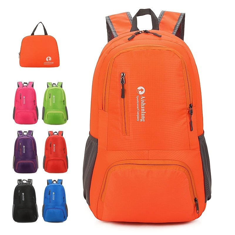 Lightweight Outdoor Backpack | Waterproof Folding Hiking Daypack | Portable Water Resistant Travel Bag