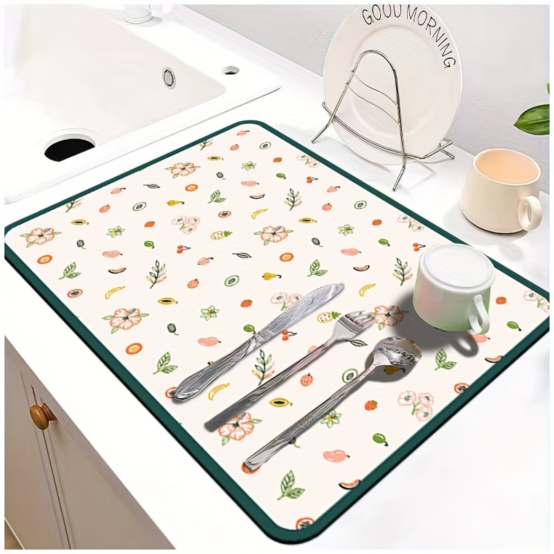 Dish Drying Mats for Kitchen Counter Waterproof for Countertop