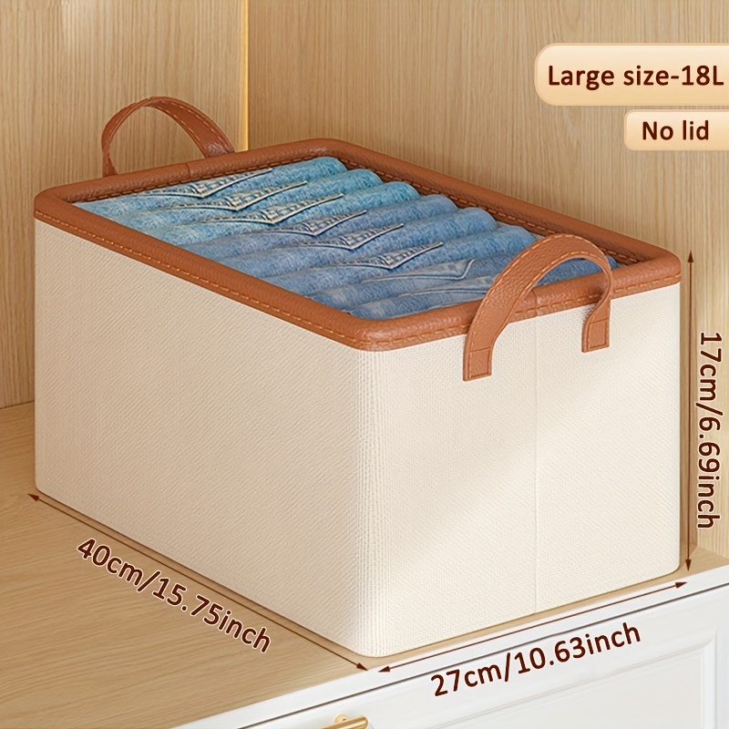 1pc 26l White Drawer Organizer with Metal Frame, Closet Organizers and  Storage Towel Clothes Storage Containers Storage Bags, Closet Organizer  Organization and Storage Closet Storage Bins, Large Storage Baskets  Collapsible for Dormitory