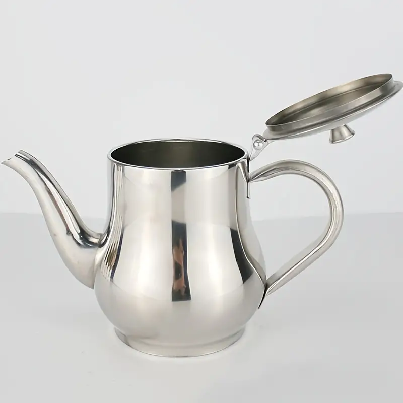 1pc Edelstahl-Ölwanne (24oz), Teekanne, Küchenwerkzeug mit Sieb