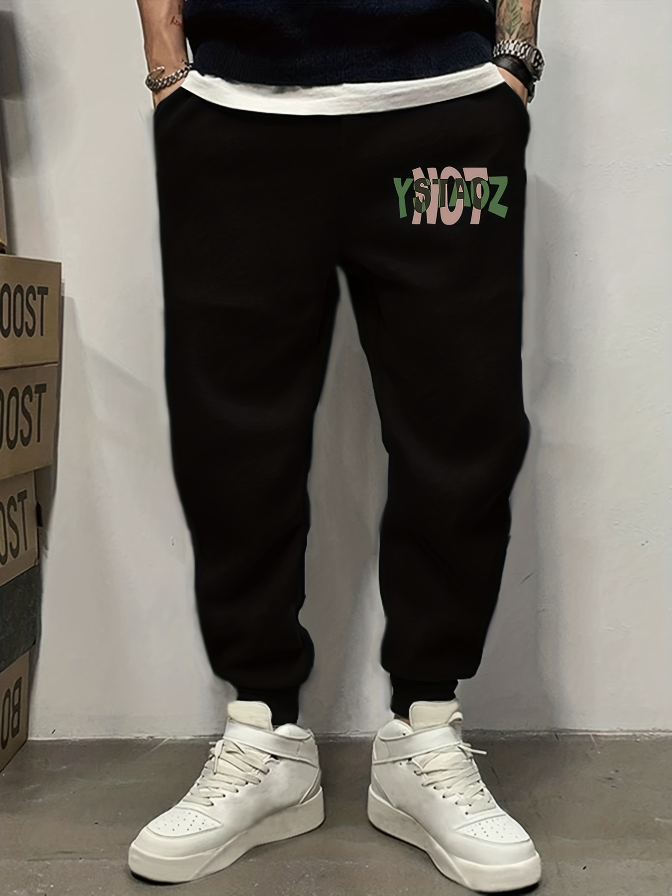 Casual Stretch Drawstring Joggers Men's Pants Spring Summer