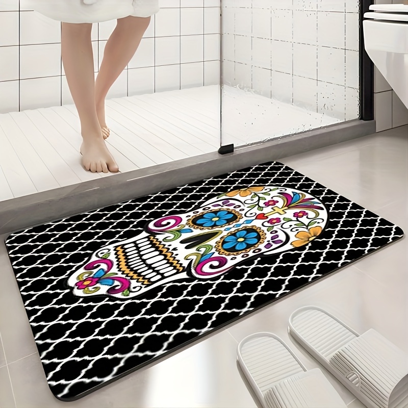 Rose Floor Mat, Bathroom Water Absorption Anti-skid Mat, Bathroom Doormat,  Bedroom Carpet, Floor Mat Fall Decor - Temu