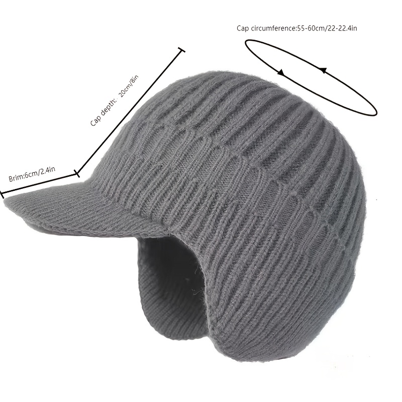 1pc Outdoor Knitted Warm Ear Protection Baseball Hat For Men Ideal Choice  For Gifts - Jewelry & Accessories - Temu