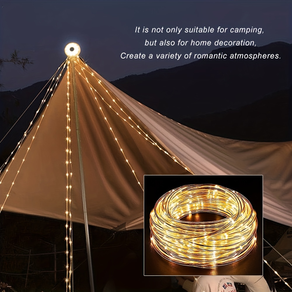 1pc Camping String Light, With 5 Lighting Modes, Durable Waterproof USB  Charging Portable Lights For Camping, Yard, And Hiking, For Halloween  Christma