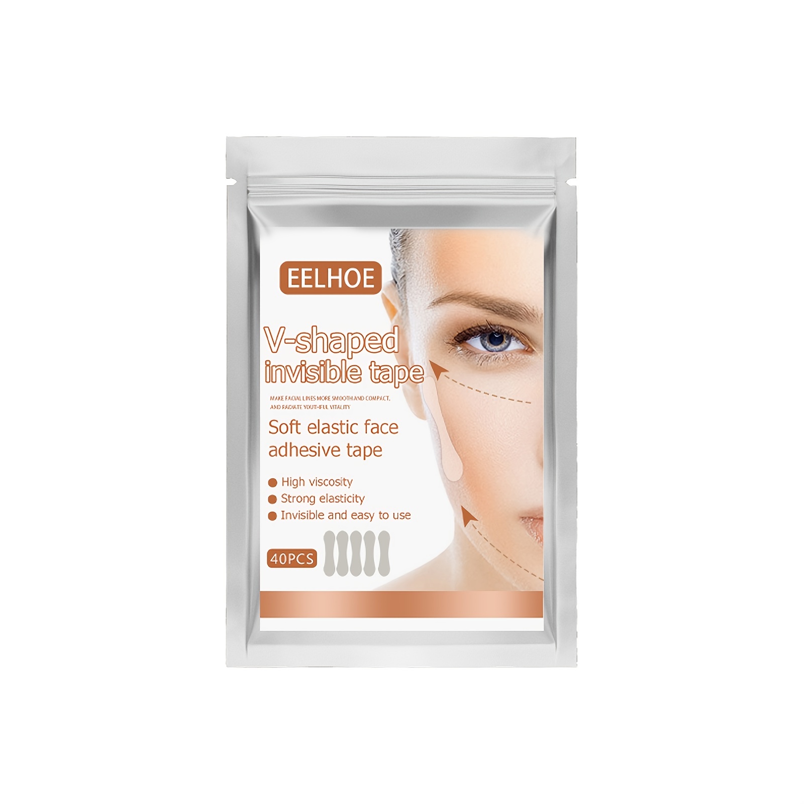40PCS Face Lift Tape, Invisible Wrinkle Makeup Tools
