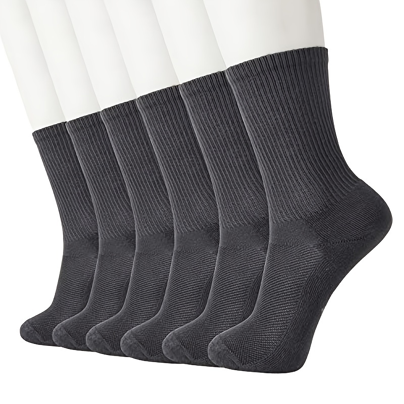 6 pares de calcetines finos de mezcla de algodón y bambú para mujer,  paquete de varios colores - Temu