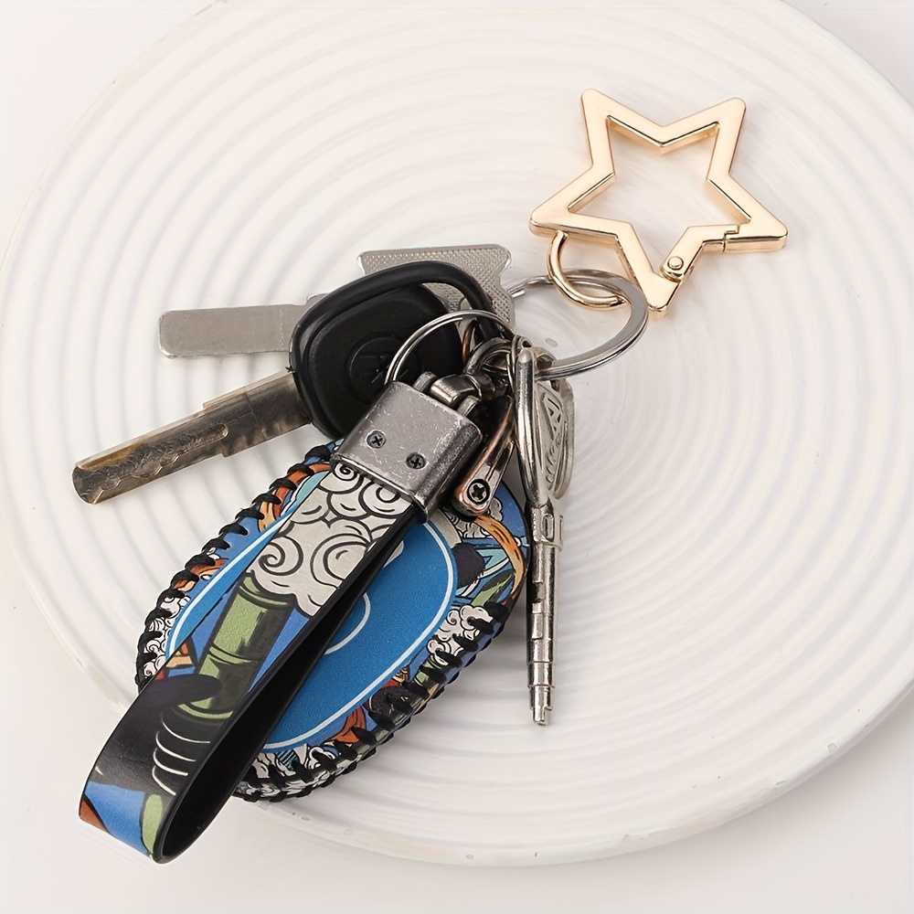 1pc, Aluminum Star Shaped Carabiner Clip, Creative Spring Snap Hook Keyring Keychain, Outdoor Camping Hiking Accessories,Temu